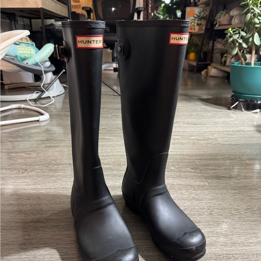 Hunter Black Waterproof Boots